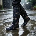 thumbnail image 4 of YUEHUA Womens Rain Boots Long Casual Fashion Outdoor Hiking Walking Gardening Waterproof Anti- Shoes Comfortable Insole Light Rain Shoes Outdoor Garden Shoes, 4 of 7