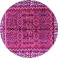 thumbnail image 1 of Ahgly Company Indoor Round Persian Pink Traditional Area Rugs, 5' Round, 1 of 4
