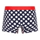 thumbnail image 4 of Happy Socks Bóxers para hombre, paquete de 3 - Trunks, algodón elástico, lisos/estampados Navy Big Dot S (Small), 4 of 7