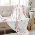 thumbnail image 6 of 70x55 Inches Glow in The Dark Blanket Cozy Throw Camping Blankets for Home and Outdoor Use Pink Flamingos, 6 of 8