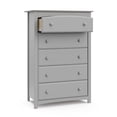 thumbnail image 5 of Stork Craft USA Kenton 5-Drawer Wood Dresser in Pebble Gray Finish, 5 of 8