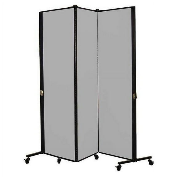 Screenflex Portable Room Divider,5Ft 9In W,Granite HKDL603-VG