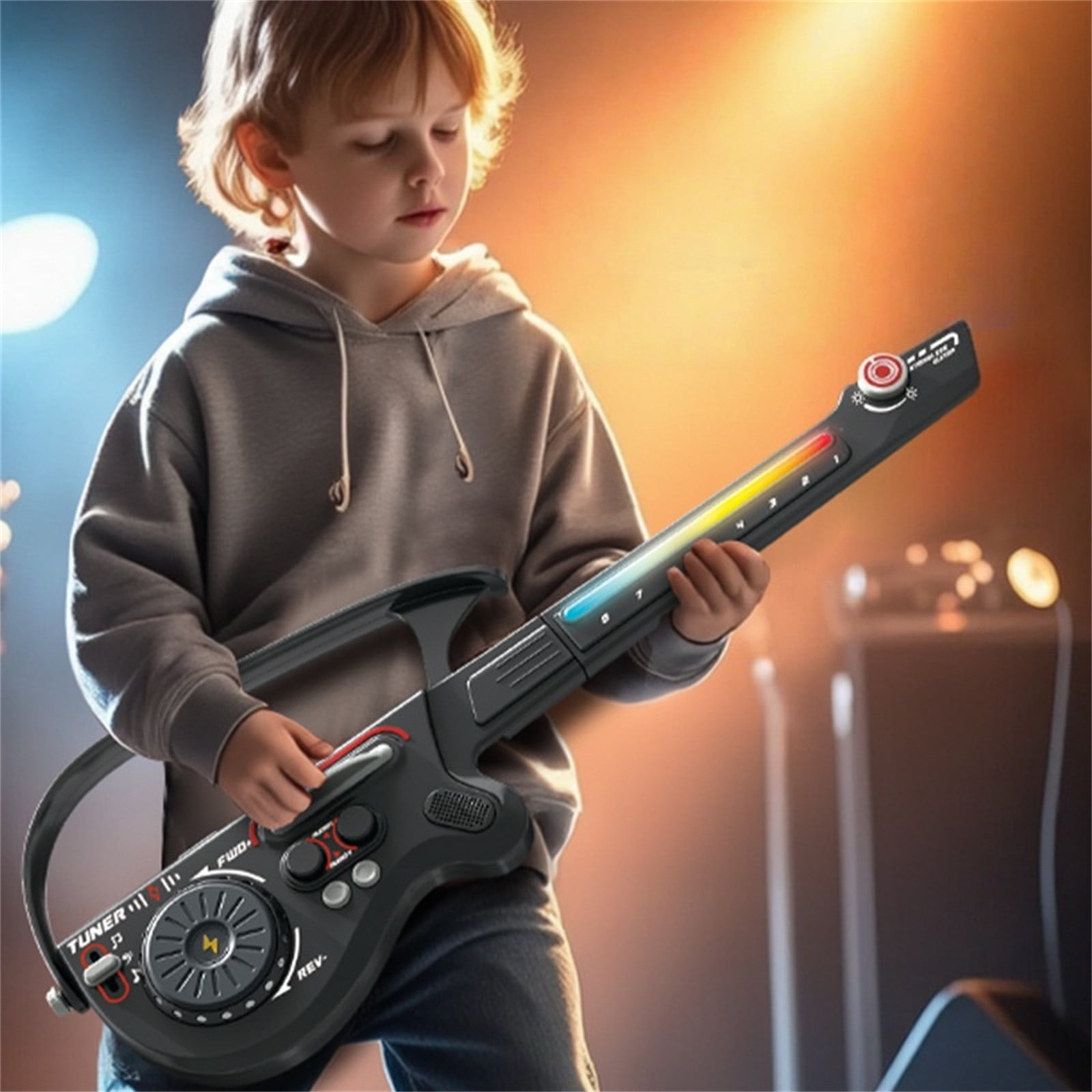 2026 Bluetooth Air Guitar Toy, Wireless DJ Music Controller for Beginners, Portable No-String Instrument, Easter Gift for Teens, Birthday Present, Travel Gadget, Home Party Music Lover