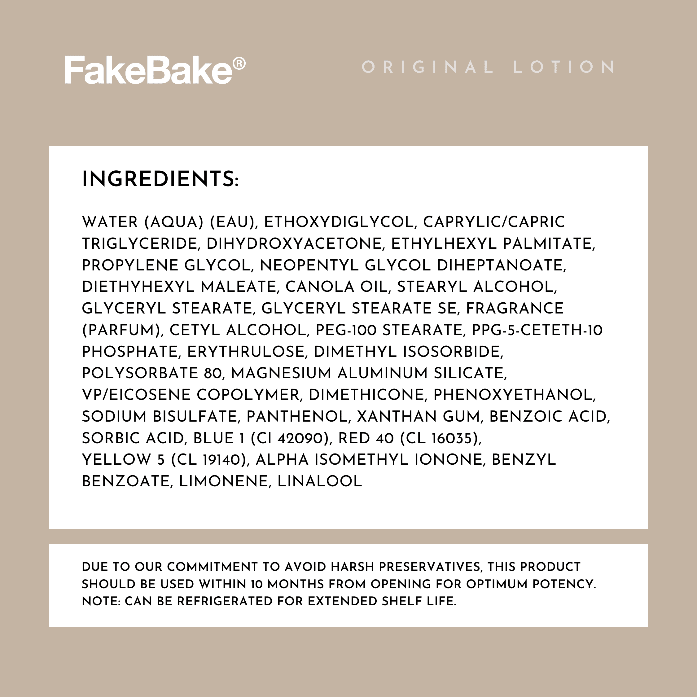 Fake Bake 6 oz Original Self Tan Lotion - Streak Free Sunless Natural Bronze for All Skin Types
