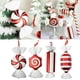 thumbnail image 2 of Colgante de caramelo de Navidad, adornos colgantes rojos y blancos, colgante de árbol de piruleta para decoración de árbol navideño, 2 of 8
