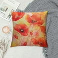 thumbnail image 2 of Nawypu Red Poppy Flowers Watercolor Floral Pillow Covers Beautiful Herb Home Decor Rectangle Queen Size Cushion Pillowcase Outdoor Pillow Covers for Home Bed Sofa Living Room Decorative, 2 of 5