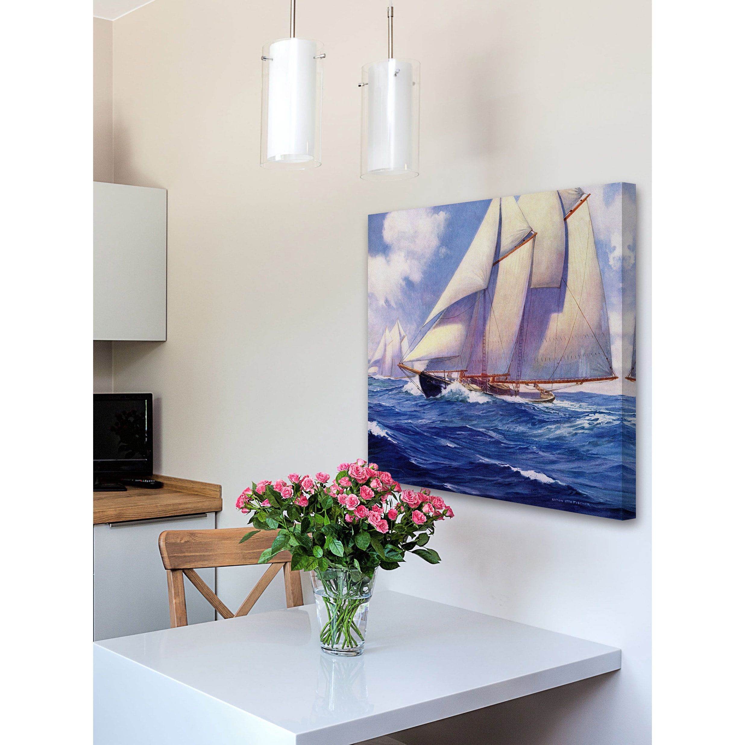 "Catamaran" Painting Print on Wrapped Canvas