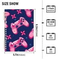 thumbnail image 3 of Gaming Machines Pink Ring Binder Notebook Journey Note Diary College Ruled Spiral Notebook Study Loose Leaf Paper A5 60 Pages, 3 of 8