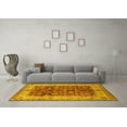 thumbnail image 3 of Ahgly Company Machine Washable Indoor Rectangle Oriental Yellow Traditional Area Rugs, 3' x 5', 3 of 4