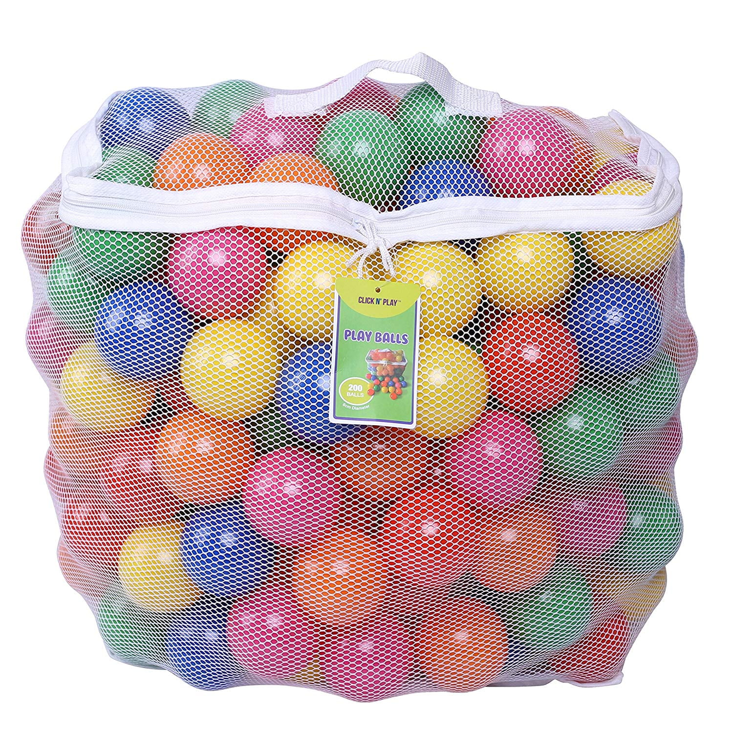 ItsYouForrever Pit Balls Crush Proof Plastic Childrens Toy Balls Multiple Colour Sea Balls Pack of 100 Green