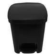 thumbnail image 5 of Worgeous Black Plastic Trash Can with Lid for Home Use Quiet Foot Pedal Operation Space Saving Design 3.5, 5 of 7