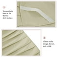 thumbnail image 4 of PiccoCasa Brushed Microfiber Bed Skirts 16" Drop Ruffled Wrap Around, Queen Khaki, 4 of 7