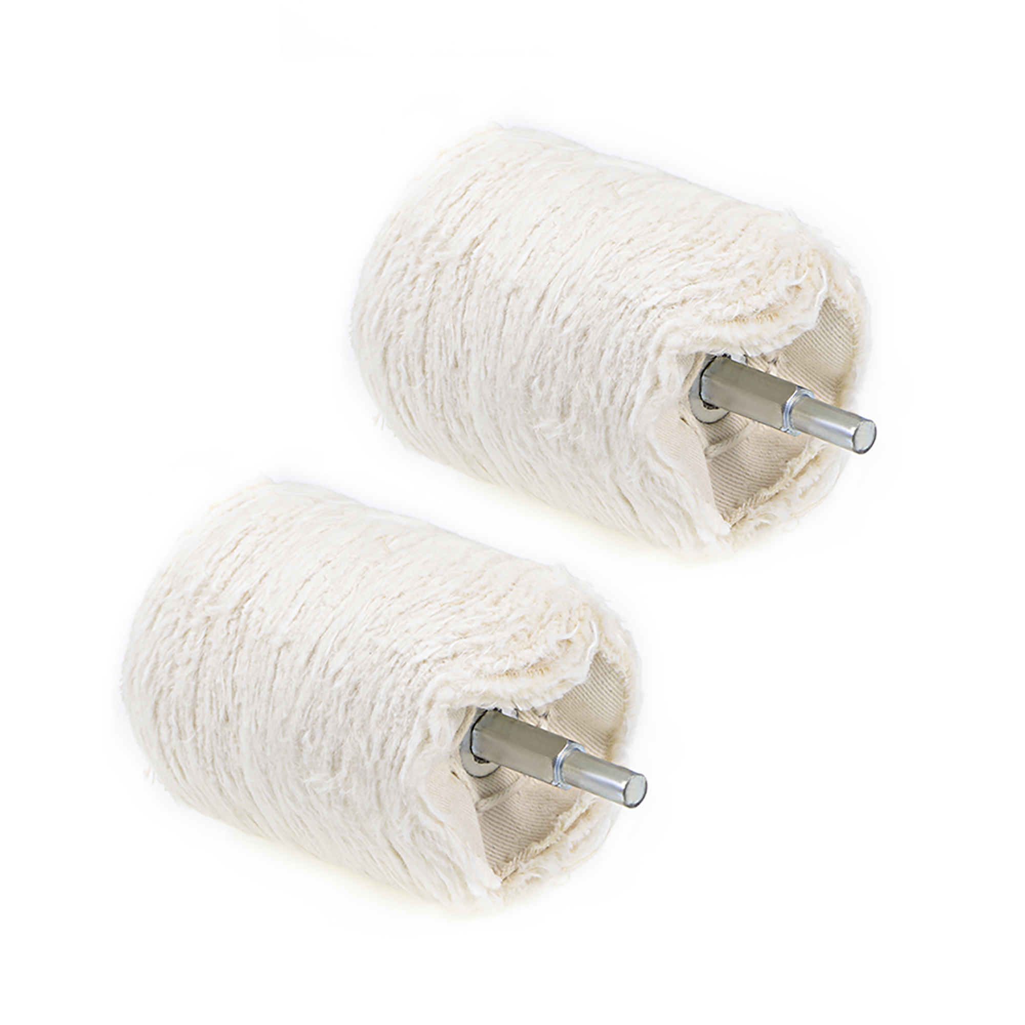 60mm Buffing Polishing Mop Wheel Cotton with 1/4inch Handle for