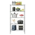 thumbnail image 4 of Furniture of America Mio Chrome 5-Tier Metal Shelf NSF Certified Commercial, 4 of 23