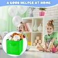thumbnail image 6 of 12 Pcs Cube Storage Bin 11'' Storage Bins for Room Decor Colorful Bins Foldable Baskets for Nursery Organizer Boxes Fabric Boxes (Bright Colors), 6 of 14
