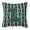 Green & White, variant on Carolines Treasures Letter L Football Purple & White Fabric Decorative Pillow - Purple & White - 14in. H x 3in. W x 14in. L