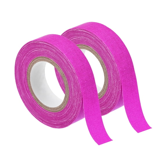 Uxcell 2Rolls 0.6inch x 32.8feet Neon Gaffers Cloth Tape Glow in the Dark Tape, Purple
