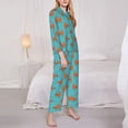 thumbnail image 3 of Sikiie Funny Chicken Women's Long-Sleeve Shirt and Full-Length Bottom Pajama Set (s-xxl)-X-Large, 3 of 7