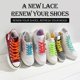 thumbnail image 4 of 5 pares de cordones planos para zapatillas (turquesa), cordones planos para zapatillas, económicos, 8 mm de ancho, 4 of 5