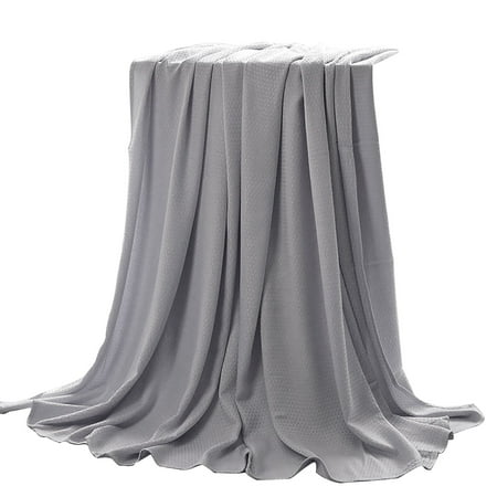 

Baocc Quilt Summer Ice Blankets for Hot Sleepers & Night Sweats Ba Mboo Fiber Lightweight Ice Blanket for All Season New Edition Ultra Cool Lightweight Ice Blankets Absorbs Body Heat Gray