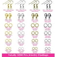 thumbnail image 2 of 3200Pcs Jewelry Necklace Repair Kit with Jump Rings for Jewelry Making Supplies, Jewelry Making Findings Jump Ring and Clasps for Necklace Bracelets Repair, 2 of 7