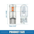 thumbnail image 3 of T10 194 168 W5W 2825 3030 9SMD Car Interior Backup Lights LED Bulbs Aluminum Alloy Red Light 2 Pcs, 3 of 6