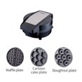 thumbnail image 5 of Stainless Steel 4-in-1 Breakfast Maker - Sandwich, Waffle, Donut & Cookie Maker ,Easy to Operate, 5 of 5