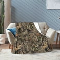 thumbnail image 2 of Camo Hunting Camouflage Forest Throw Blanket Super Soft Warm Bed Blankets for Couch Bedroom Sofa Office Car, All Season Cozy Flannel Plush Blanket for Girls Boys Adults, 60"X50", 2 of 6