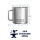 thumbnail image 2 of Taza YETI Rambler de 14 oz, acero inoxidable, aislada al vacío con tapa estándar, color blanco, 2 of 5