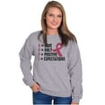 thumbnail image 5 of Breast Cancer Have Hope Pink Ribbon Women Crewneck Sweatshirt Brisco Brands L, 5 of 6