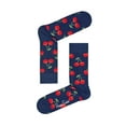 thumbnail image 1 of Happy Socks Cherry Sock Navy/Red 10-13, 1 of 3