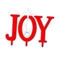 thumbnail image 2 of Juego de 3 estacas navideñas para jardín, juego de pesebre de alegría para exteriores, fácil de instalar, decoración navideña roja, letrero de alegría, 2 of 6