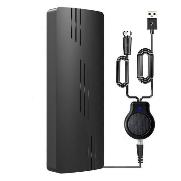 Antena de TV Inteligente con Amplificador de Señal, Compatible con 4K 1080P ATSC, DVB-T DTMB, ATSC, DVB-T2, DMB-T, ISDB-T
