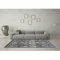 thumbnail image 3 of Ahgly Company Indoor Square Oriental Gray Traditional Area Rugs, 5' Square, 3 of 4