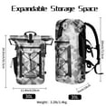 thumbnail image 5 of AFISHTOUR Waterproof Backpack, 35L Roll-Top Floating Dry Bag Backpack for Kayaking, Hiking (Grey), 5 of 7