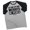 T-Shirt Heather Grey, variant on GYMISH RAGLAN Let Me Lift in Peace Workout Gym T-Shirt – Funny Gym Shirt for Men, Men's Fitness Tee, Weightlifting & Bodybuilding Apparel