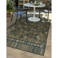 thumbnail image 2 of Rugs.com Baja Outdoor Collection Rug – 6' x 9' Navy Medium Rug Perfect For Bedrooms, Dining Rooms, Living Rooms, 2 of 3