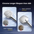 thumbnail image 6 of Filtered Shower Head with Handheld, High Pressure 7 Spray Showerhead with Filters, Detachable Shower Heads, Water Softener Filters for Hard Water - Remove Chlorine, 6 of 7