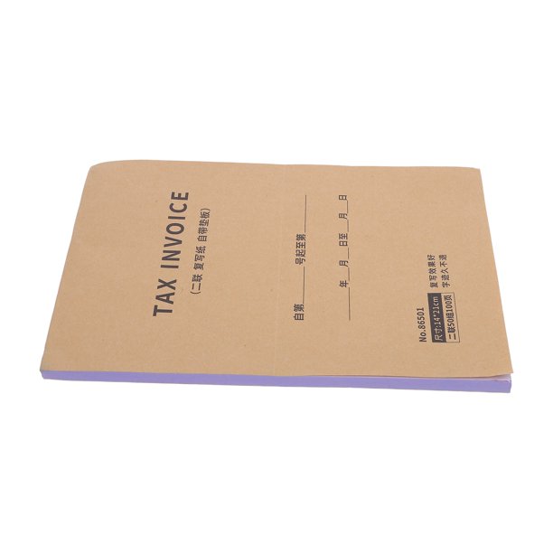 TABLETREANDS Libro De Facturas En Inglés Para Pequeñas Con Formato Aduanero Multicolor Y Hojas Duplicadas