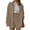 Khaki, variant on Stichou Women's Linen Sets 2 Piece Outfits Womens Clothing Set 2026 Summer Lounge Suit Shirt & Drawstring Gauze Shorts White 2XL