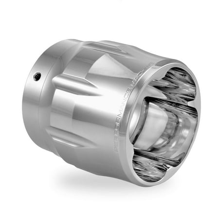 Rinehart Exhaust Dyna (Performance Machine 0204-2015SWE-CH Elite Exhaust End Cap for Rinehart 4in. Slip-On - Sweeper -)