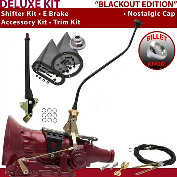 American Shifter 2004R Shifter Kit Black 23 in. Swan E Brake Cable Trim Kit for F687B
