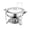 Silver, variant on Chafing Dish Buffet Set, Chafing Dish Food Warmer, Round Food Warmer Set Made of Stainless Steel, Double Layer Tray with Heater, for Restaurant, Catering, Parties, Weddings