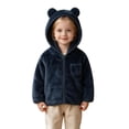 thumbnail image 5 of hengsof Toddler Boys Girls Hooded Fleece Jacket Long Sleeve Coat Cute Bear Hoodie Zip Up Fall Winter Warm Outwear with Pocket 1-5Y, 5 of 7