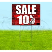 Sale 10% Off (18" x 24") Yard Sign, Includes Metal Step Stake