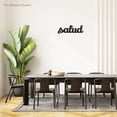 thumbnail image 3 of Salud Word Art Laser Cut Solid Steel Decorative Home Accent Wall Sign Hanging, 3 of 6