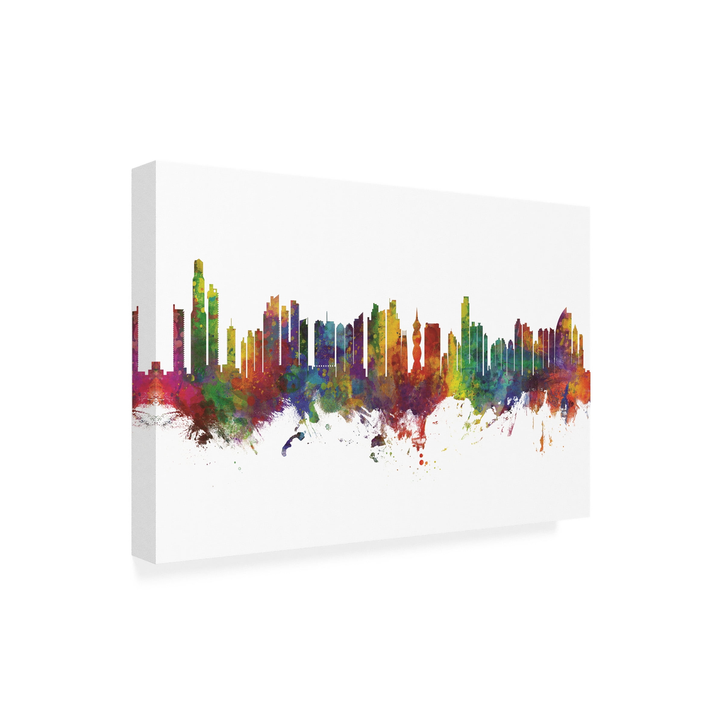 Michael Tompsett 'Panama City Skyline' Canvas Art