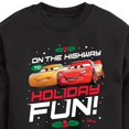 thumbnail image 3 of Disney Cars - Christmas - On The Highway To Holiday Fun - Toddler & Youth Crewneck Fleece Sweatshirt, 3 of 5