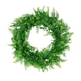 thumbnail image 2 of Fern Leaf Decorative Wreath - Natural Looking Faux Greenery for Indoor and Outdoor Use - Realistic Plant Decor for Year-Round Beauty Without Watering, 2 of 6