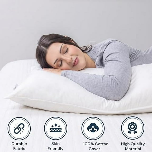 Pillowtex Down Alternative Body Pillow - Soft Support (20 x 72)